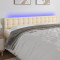 Tablie de pat cu LED, crem, 160x5x78/88 cm, textil GartenMobel Dekor
