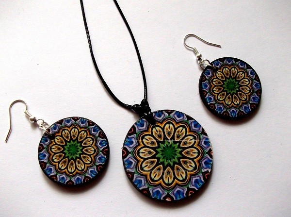 set lemn mandala 39565