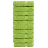 VidaXL Prosoape de duș premium SOLUND 10 buc. verde 70x140 cm 600 gsm