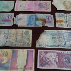10 bancnote rupte, uzate, cu defecte (cele din imagine) #39