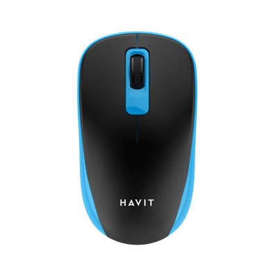 Mouse wireless pentru laptop 1200 DPI Havit MS626GT, negru albastru foto