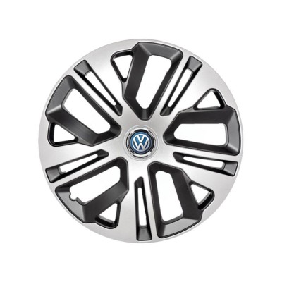 Set 4 Capace Roti 16 inchi (R16) Raven Gri-Negru, Compatibile Cu Volkswagen foto
