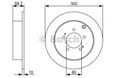 Disc frana CITROEN C-CROSSER ENTERPRISE (2009 - 2016) BOSCH 0 986 479 318 foto