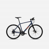 Bicicletă de șosea Cicloturism RC 120 Disc Albastru-Portocaliu, Triban