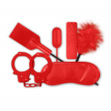 Set Accesorii Erotice The Mean Couple Romance I, Rosu, 5 Piese, Nmc