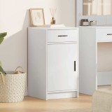 VidaXL Bufet cu sertar Alb 40 x 40.5 x 75 cm Lemn compozit