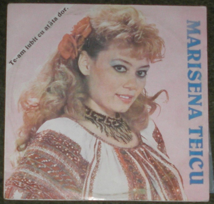 vinyl Marisena Teicu &lrm;&ndash; Te-am Iubit Cu At&acirc;ta Dor,1993,disc neascultat,foarte rar