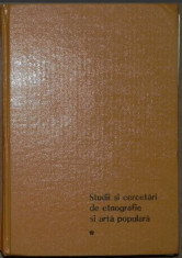 Nicolae Ungureanu - Studii si Cercetari de Etnografie si Arta Populara Vol 1 foto
