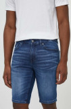Cumpara ieftin BOSS Orange pantaloni scurți jeans bărbați, culoarea bleumarin 50513494