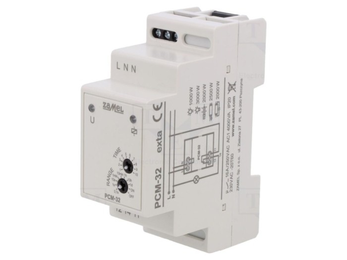 Timer analogic 230VAC SPDT 16A