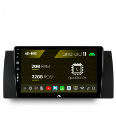 Navigatie BMW E39 E53 E38, Android 11, E-Quadcore 2GB RAM + 32GB ROM, 9 Inch - AD-BGE9002+AD-BGRKIT396