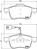 BREMBO P 23 103 PRIME LINE set placute frana,frana disc