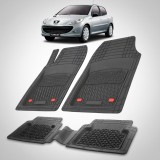 Cumpara ieftin Covorase Cauciuc tip Tavita Compatibile Peugeot 206 Plus Hatchback 5 usi, Black