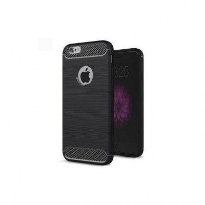 Husa Compatibila cu Apple iPhone 6 Plus / 6s Plus Techsuit Carbon Silicone Negru foto