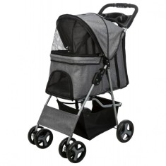 Buggy 47 x 100 x 80 cm carucior pentru caini ?i pisici, gri foto