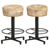 Cumpara ieftin Scaune de bar, 2 buc., 52 cm, lemn masiv de mango