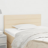 Cumpara ieftin Tăblie de pat, crem, 90x5x78/88 cm, textil