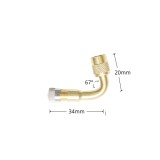 Prelungitor valva roata 67&deg; 34 mm pentru acces usor la umflare