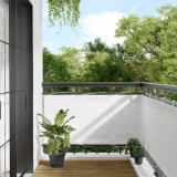 VidaXL Paravan de balcon, alb, 75x700 cm, 100% poliester oxford