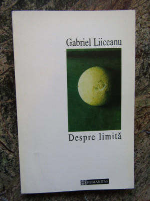 Gabriel Liiceanu - Despre limita foto