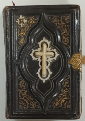 ROSEN HIMMLISHER LIEBE , CARTE DE RUGACIUNI IN LIMBA GERMANA CU CARACTERE GOTICE , SFARSITUL SEC. XIX foto