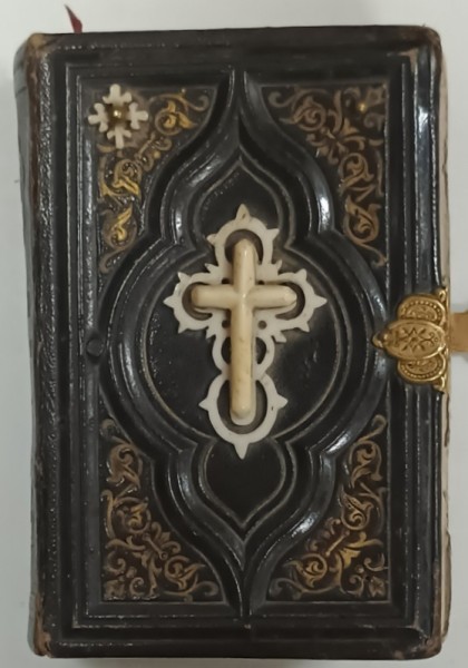 ROSEN HIMMLISHER LIEBE , CARTE DE RUGACIUNI IN LIMBA GERMANA CU CARACTERE GOTICE , SFARSITUL SEC. XIX