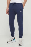 Ellesse pantaloni de trening Cravo Jog Pant culoarea albastru marin, cu imprimeu, SHP16465