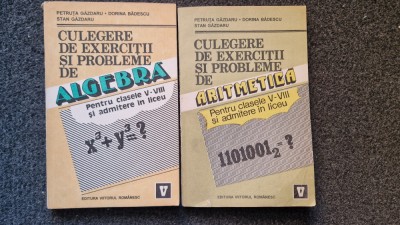 CULEGERE DE EXERCITII SI PROBLEME ALGEBRA + ARITMETICA - Gazdaru foto