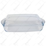 Vas termorezistent dreptunghiular cu capac-1.5 L/BORCAM