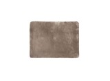 Covor decorativ de flanel de culoare bej, antiderapant, 120 x 140 cm
