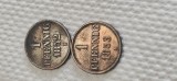 Germania 1 pfennig 1852 B si 1 pfennig 1853 B