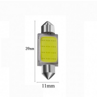 Set becuri led auto, 31MM, COB, 3W, lumina alba foto