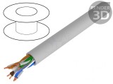 Cablu UTP Cat6 Cu LSZH Gri 100m