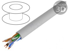 Cablu UTP Cat6 Cu LSZH Gri 100m