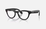 Ray-Ban Meta Skyler Gen 2 High Bridge Fit Shiny Black Clear Amethyst Transitions 52-20