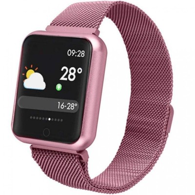 Ceas Smart TarTek M68 Pink, senzor puls, tensiune arteriala foto