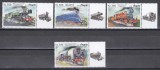 Angola 2019 - Locomotive cu abur, Serie cu Tapsuri , MNH