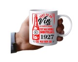 Cana alba personalizata, Sunt ca un vin bun, imbuteliat in : 1927, INOVATIX&reg;. 330 ml, Oem