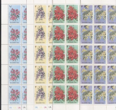 Barbuda 1974 Flowers x 50 Mi.185-8 MNH DC.005 foto