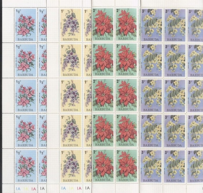 Barbuda 1974 Flowers x 50 Mi.185-8 MNH DC.005