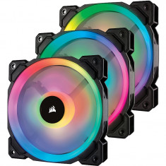 Ventilator/Radiator Corsair LL120 RGB LED Static Pressure 120mm Three Fan Pack