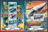 Maldives 2016 - Fauna Marina - BALENE - BL + KB - MNH, Nestampilat