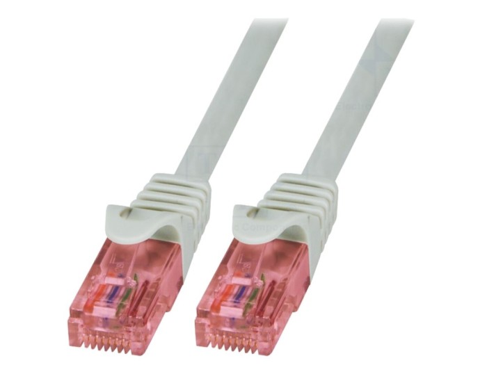 Cablu Patch Cord UTP Cat6 gri 1.5m