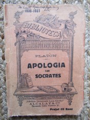 APOLOGIA LUI SOCRATES - PLATON - B.P.T. nr. 1036-1037, 1916 foto