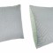 Set 2 Fata de Perna AVA, Verde Menta cu Model Frunze &ndash; 70x50 cm