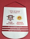 Fanion (protocol) meci fotbal RAPID BUCURESTI - RIPENSIA TIMISOARA (26.10.2019 - Liga 2-a etapa 14)
