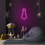 Cumpara ieftin Lampa de perete Snowman, Neon Graph, 18x35x2 cm, roz