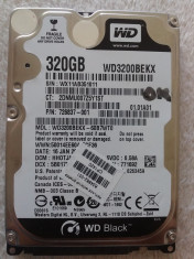 Hard disk laptop 320GB, HDD SATA 2.5 Western Digital WD3200BEKX, 7200 rpm OK foto