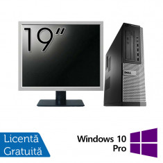 Pachet Calculator Dell OptiPlex 990 Desktop, Intel i5-2400 3.10GHz, 4GB DDR3, 120GB SSD, DVD-ROM + Monitor 19 Inch + Windows 10 Pro NewTechnology Medi foto