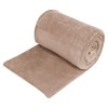 Patura Catifelata Dubla Bej 230x220cm, Oem